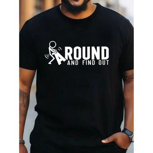 Erkek Around Baskılı Süprem T-shirt