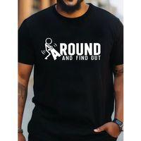 Erkek Around Baskılı Süprem T-shirt