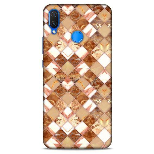 Mermer Desenli (24) Tema Darbe Emici Kılıf Kestane Huawei Psmart 2019 Kılıf