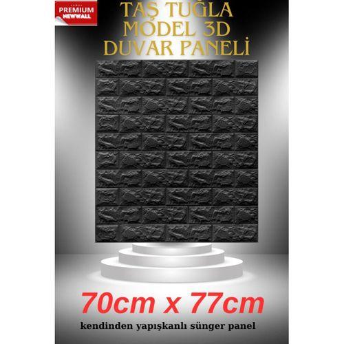 70cmx77cm 1 Adet Siyah Kendinden Yapışkanlı Duvar Kaplama Kağıdı Paneli NW06