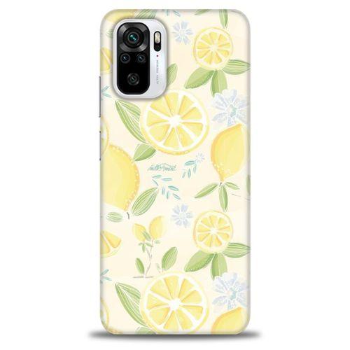 Xiaomi Poco M5s Kılıf HD Baskılı Kılıf - Limon + Tam Ekran Koruyucu