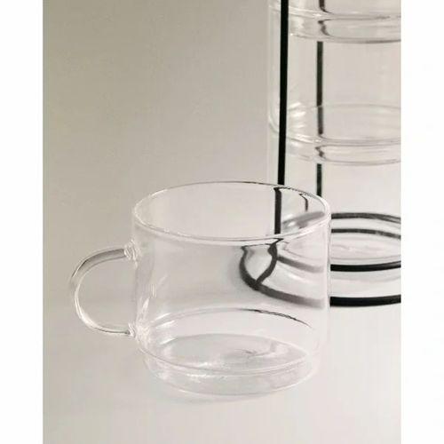 Standlı Borosilikat 4'lü Fincan Seti