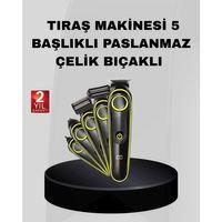 5’i 1 Arada Şarjlı Erkek Bakım Seti Led Göstergeli Ve Suya Dayanıklı