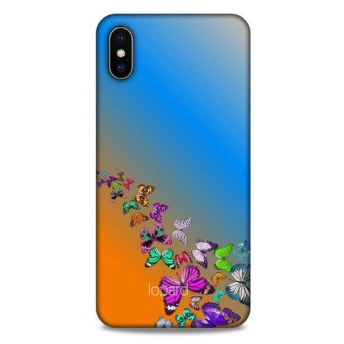 Apple iPhone XS Max Kılıf Kelebek Etkisi (50) Shockproof Kılıf Bordo Pembe