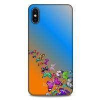 Apple iPhone XS Max Kılıf Kelebek Etkisi (50) Shockproof Kılıf Bordo Pembe