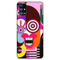 Lopard Samsung Galaxy M31s Uyumlu Kılıf Soyut Sanat (10) Desenli Full Koruma Kılıfı