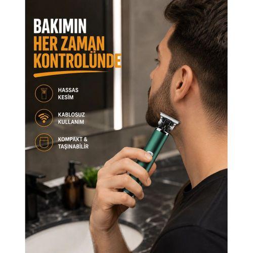 Profesyonel Şarjlı Tıraş Makinesi – 180 Dakika Kullanım, 2.5 Saat Hızlı Şarj, Evrensel Usb Şarj Girişli