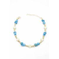 Dorika Taş Halhal - Turkuaz