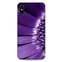 Apple iPhone XS Max Uyumlu Kılıf Mor Delisi (36) Glitter Kılıf Çiçek