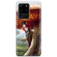 Samsung Galaxy S20 Ultra Kılıf Alice Harikalar Diyarında Arka Kapak Koruma Desenli Full Koruyucu