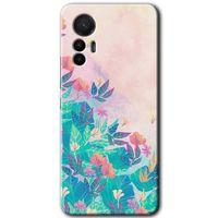 Xiaomi Mi 12 Lite HD Baskılı Kılıf + 9D Tam Ekran Koruyucu - Çizim Yapraklar