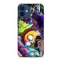 Apple iPhone 12 Mini Uyumlu Kılıf Rick And Morty (41) Tank Kılıf Story Train Rick