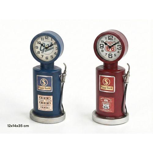 Retro Benzin Pompası Tasarımlı Masaüstü Saat