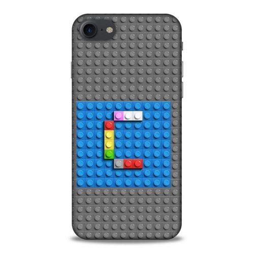 Lopard Apple Iphone 8 Uyumlu Kılıf BloX (13) Silikon Kap C Harfi