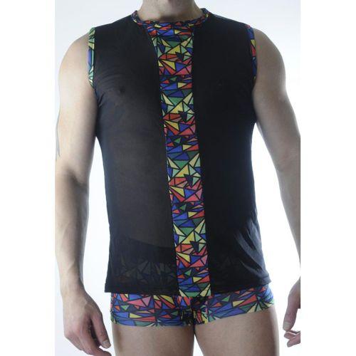 Erkek Transparan Renki Atlet Boxer Takımı