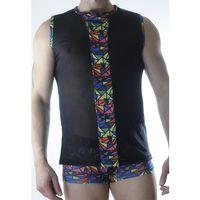 Erkek Transparan Renki Atlet Boxer Takımı