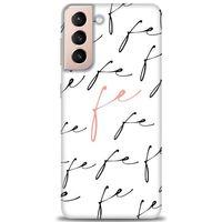 Samsung Galaxy S21 FE Kılıf HD Baskılı Kılıf - Fe + Tam Ekran Koruyucu