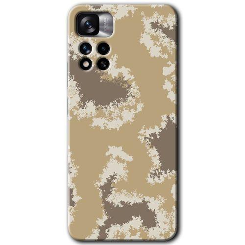 Xiaomi Redmi Note 11 Pro Plus 5G Kılıf HD Desen Baskılı Arka Kapak+Temperli Cam - Kamuflaj 33