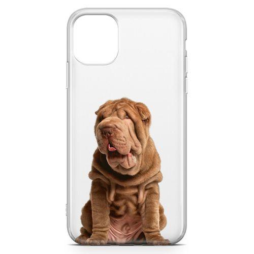 Apple iPhone 11 Pro Max Kılıf Shar Pei Arka Kapak Koruma Desenli Full Koruyucu