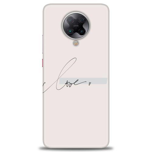 Xiaomi Poco F2 Pro Kılıf HD Baskılı Kılıf - Love + Tam Ekran Koruyucu