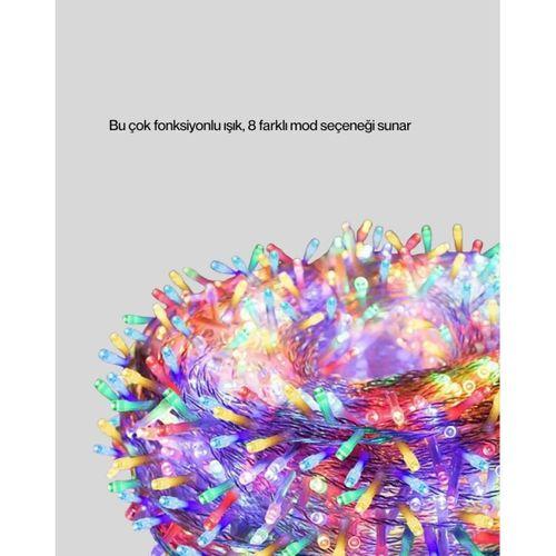 Şeffaf Kablolu 50 Ampullü 5 Metre Led Işık Dekoratif Aydınlatma