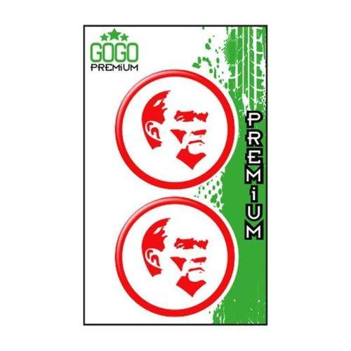 SEVGENT Atatürk 2 (5X5 Cm) İkili Damla Etiket