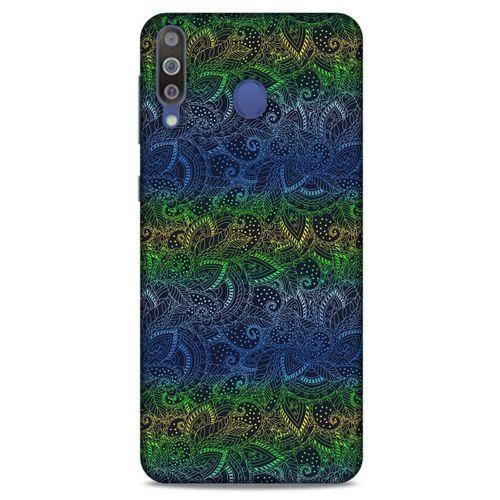 Samsung Galaxy M30 Kılıf Desenli Özel Seri Tüyler (44) Tough Armor Kılıf