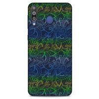 Samsung Galaxy M30 Kılıf Desenli Özel Seri Tüyler (44) Tough Armor Kılıf