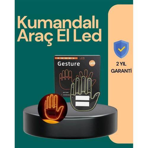 Kablosuz Kumandalı Led Jest Işığı – 3 Modlu Araba Arkası Mesaj Işığı, 203 Led İle Yüksek Parlaklık