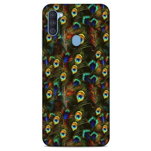 Samsung Galaxy A11 Kılıf Desenli Özel Seri Tüyler (11) Tam Koruma
