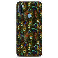 Samsung Galaxy A11 Kılıf Desenli Özel Seri Tüyler (11) Tam Koruma