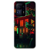 Mi Mix 4 Kılıf HD Desen Baskılı Arka Kapak - China Street + Kırılmaz Cam