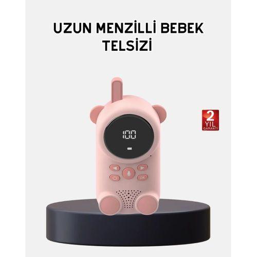 Bebek Telsizi Lcd Ekran Vox İki Yönlü İletişim Usb Şarj Hafif