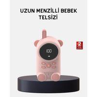 Bebek Telsizi Lcd Ekran Vox İki Yönlü İletişim Usb Şarj Hafif