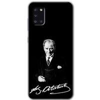 Samsung Galaxy A31 HD Baskılı Kılıf + 9D Tam Ekran Koruyucu - Atatürk İmza