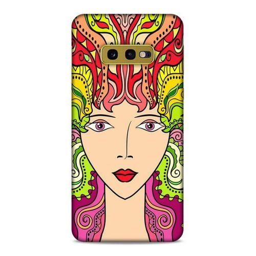 Lopard Samsung Galaxy S10e Uyumlu Kılıf Sürreal Yüzler ♀ (42) Rugged Armor Kılıf Desenli
