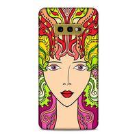 Lopard Samsung Galaxy S10e Uyumlu Kılıf Sürreal Yüzler ♀ (42) Rugged Armor Kılıf Desenli