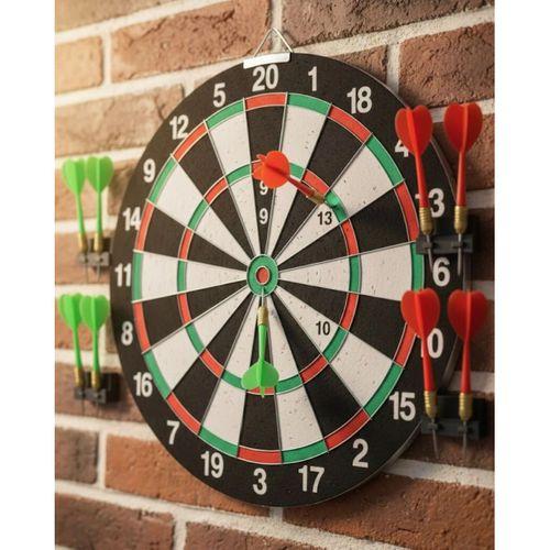 12 İnç Dart Tahtası 4 Adet Metal Uçlu Dart Oku Kolay Montajlı