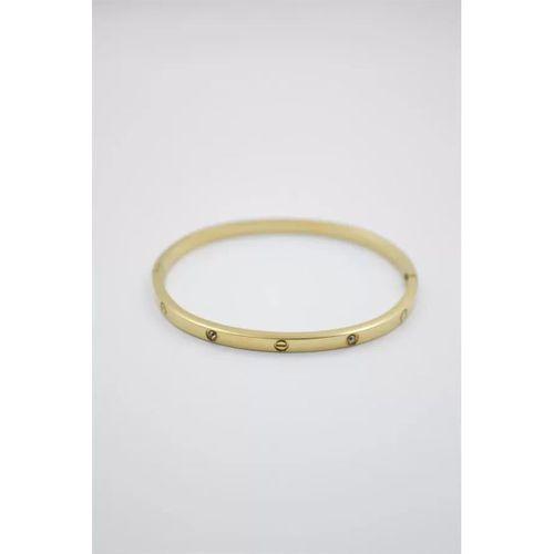 CRT Model Taşlı İnce  Bilezik - Altın