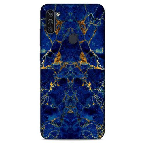 Samsung Galaxy M11 Uyumlu Kılıf Mavi Delisi (3) Kapak Suluboya
