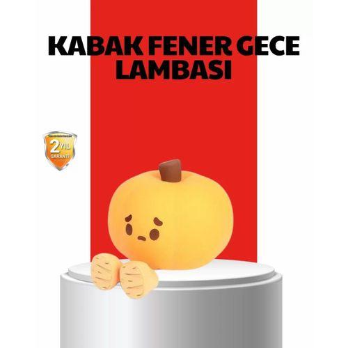 Pumpkin Led Night Light Dokunmatik Şarjlı Silikon Gece Lambası