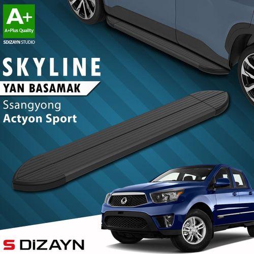 S-Dizayn Ssangyong Actyon Sports Skyline Siyah Yan Basamak 203 Cm 2007-2018 A+ Kalite