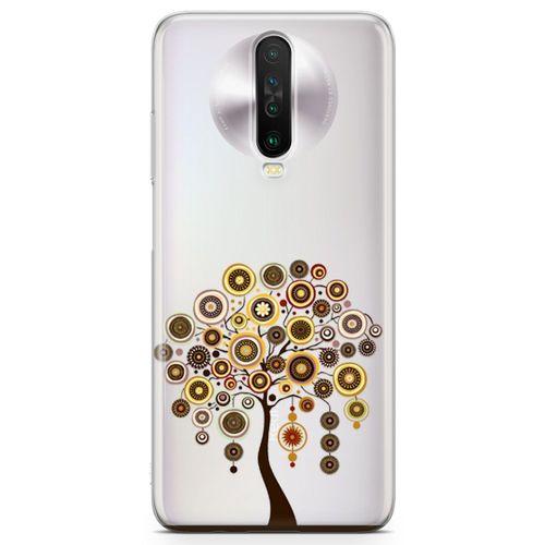 Xiaomi Redmi Poco X2 Kılıf Kahverengi Motifler Arka Kapak Koruma Desenli Full Koruyucu