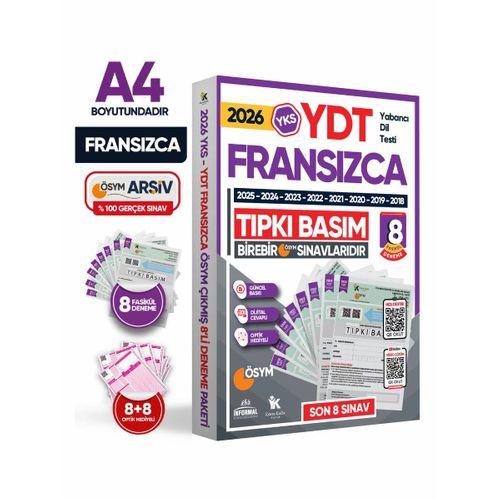 2026 YKS YDT (Yabancı Dil Testi) FRANSIZCA ÖSYM Çıkmış Soru Tıpkı Basım Deneme Paketi 8li Türkiye G