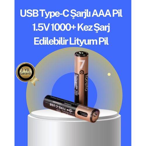 Hızlı Şarj Teknolojili Usb Şarjlı Aaa Pil – 40 Dakikada Tam Şarj