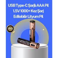 Hızlı Şarj Teknolojili Usb Şarjlı Aaa Pil – 40 Dakikada Tam Şarj