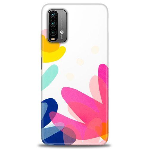 Xiaomi Redmi 9T Kılıf HD Baskılı Kılıf - Çiçekk + Tam Ekran Koruyucu