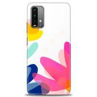 Xiaomi Redmi 9T Kılıf HD Baskılı Kılıf - Çiçekk + Tam Ekran Koruyucu