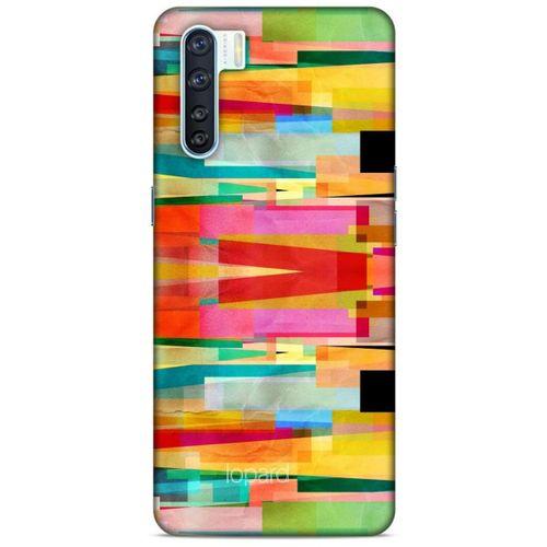 Oppo A91 Kılıf Pastel Renkler (21) Koruyucu Kapak Yeşil Kırmızı