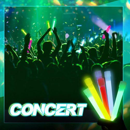 Karanlıkta Yanan Asılabilir İp Aparatlı Glow Kolye Glow Lamba 6 Adet 6 Renk 15 Cm - Lisinya